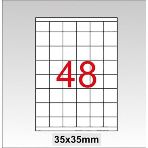 Taneks Lazer Etiket 35X35 Mm 4800 Lü Paket tw-2348 ürün görseli 1