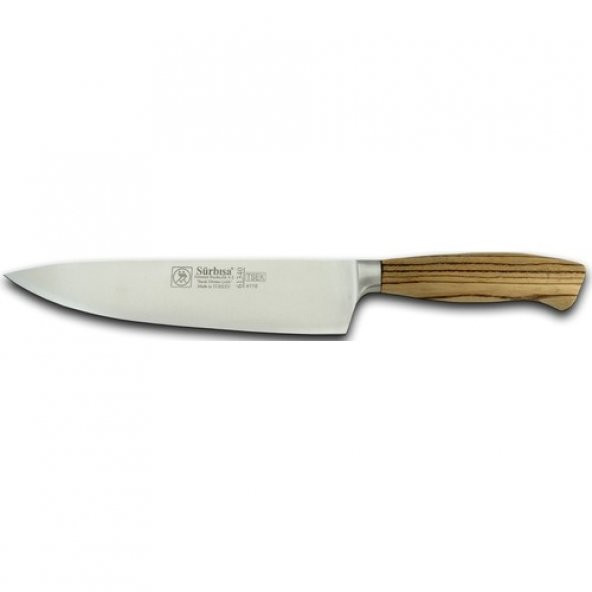 Sürbisa 61340 Zeytin Saplı Dövme Şef Bıçağı Çelik:22,5Cm Toplam:37,5Cm (Pimsiz) ürün görseli 1
