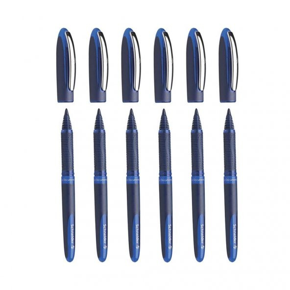 Schneider One Business 0,6 Mm Roller İmza Kalemi Mavi 6 Adet ürün görseli 1