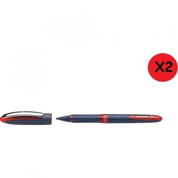 Schneider One Business 0,6mm Roller Kırmızı Kalem Scr242 2 Adet ürün görseli 1