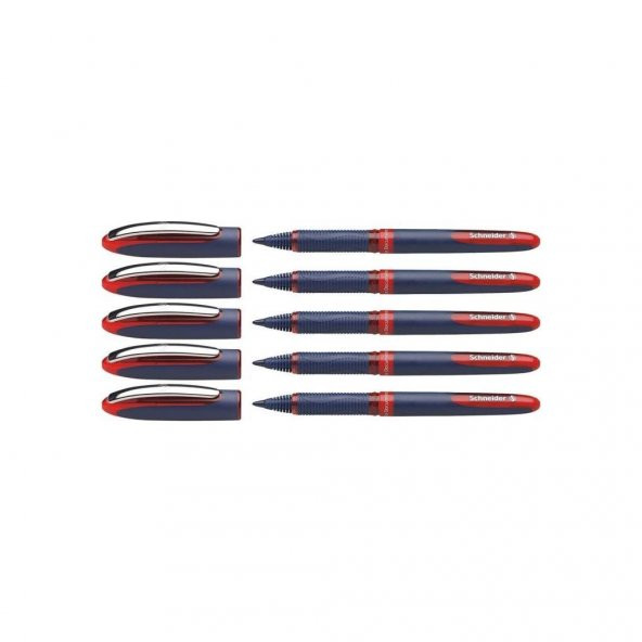 Schneider One Business 0,6mm Roller Kırmızı Kalem Scr242 5 Adet ürün görseli 1