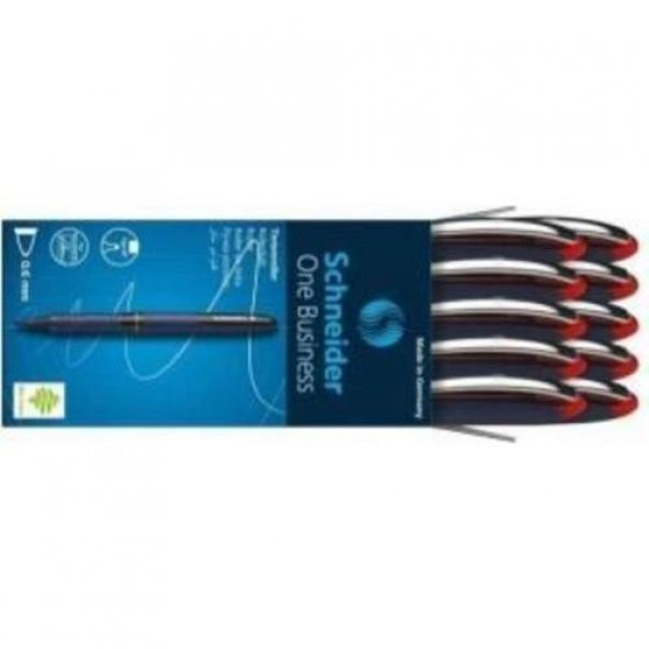Schneider One Business 0,6mm Roller Kırmızı Kalem Scr242 10 Adet ürün görseli 1