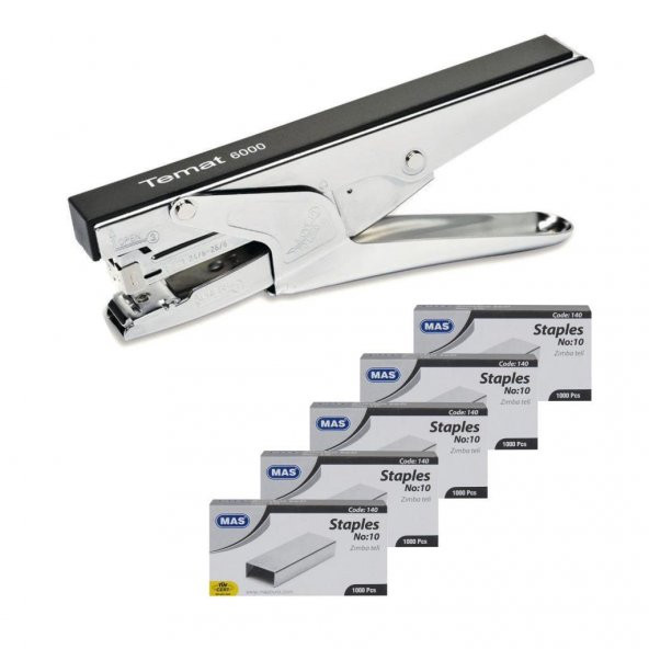 Temat 6000 Pens Tipi Zımba Makinası + Mas 145 5 Adet 24/6 Tel ürün görseli 1