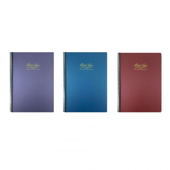 Gıpta Metal Notes A4 Spiralli Defter PP Kapak 100 Yaprak Kareli 3LÜ ürün görseli 1