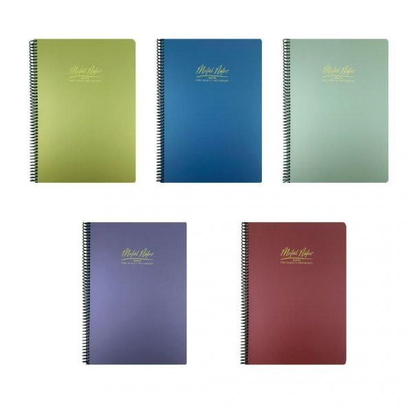 Gıpta Metal Notes A4 Spiralli Defter PP Kapak 100 Yaprak Kareli 5Lİ ürün görseli 1