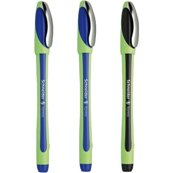 Schneider Xpress 0,8 mm Fiber Uçlu Kalem 2 Mavi 1 Siyah ürün görseli 1