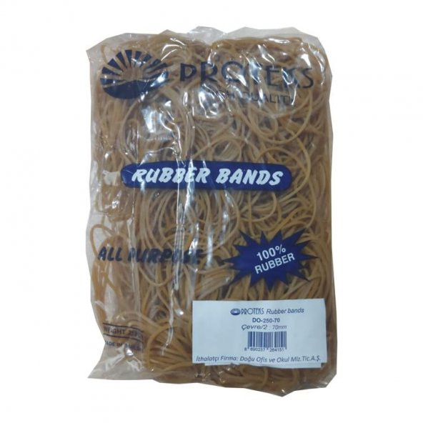 Proteks Ambalaj Lastiği 100 Kauçuk Lastik 250 Gr 70 mm Poşet ürün görseli 1