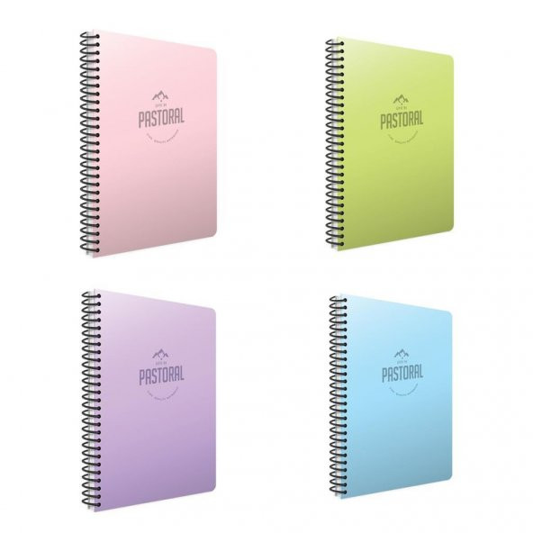 Gıpta Pastoral 72 Yp. A4 Spiralli Pp. Kapak Defter Seti Çizgili 4lü ürün görseli 1