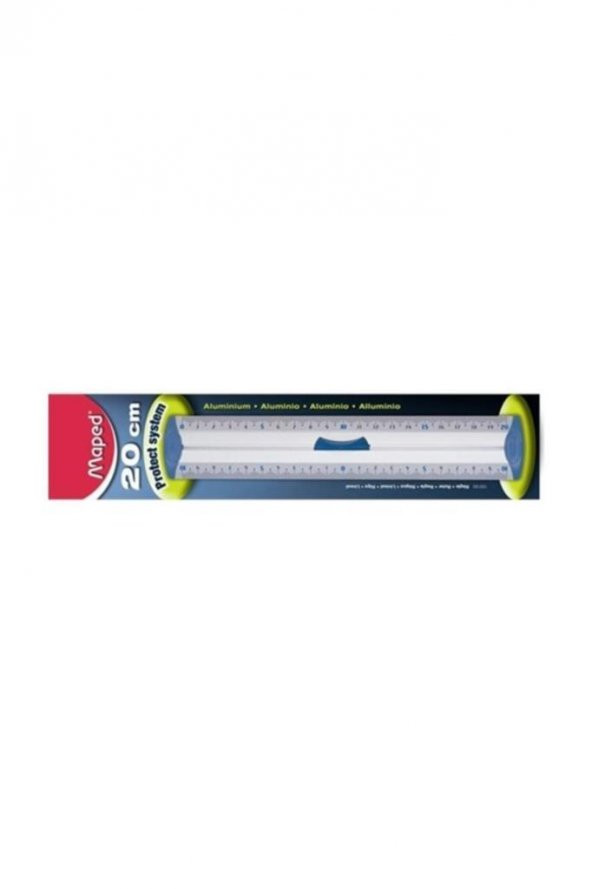 Maped 120120 20 cm Alüminyum Çift Desimetre Cetvel ürün görseli 1