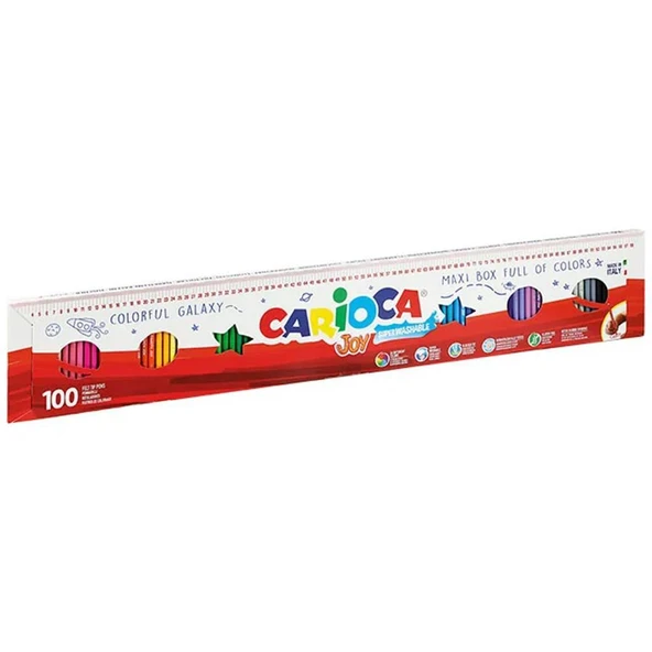 Carioca Joy Süper Yıkanabilir Keçeli 100 Adet Boya Kalemi 41019 ürün görseli 1