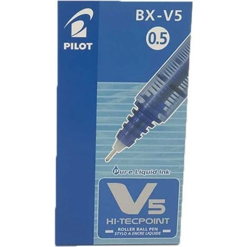 Pilot V5 Hi-Tecpoint Mavi 12Li Kutu Bx-V5-L-E ürün görseli 1