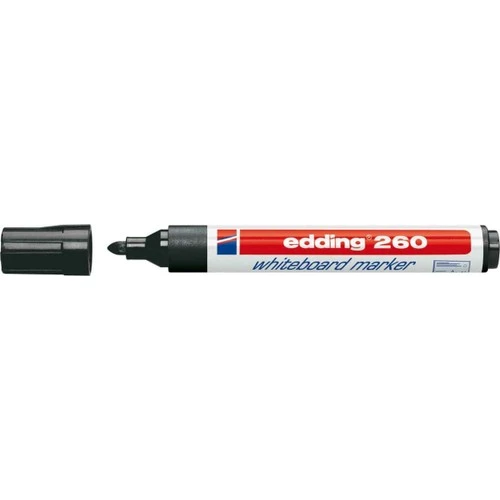 Edding 260 Beyaz Tahta Kalemi Siyah - 5 Adet ürün görseli 1