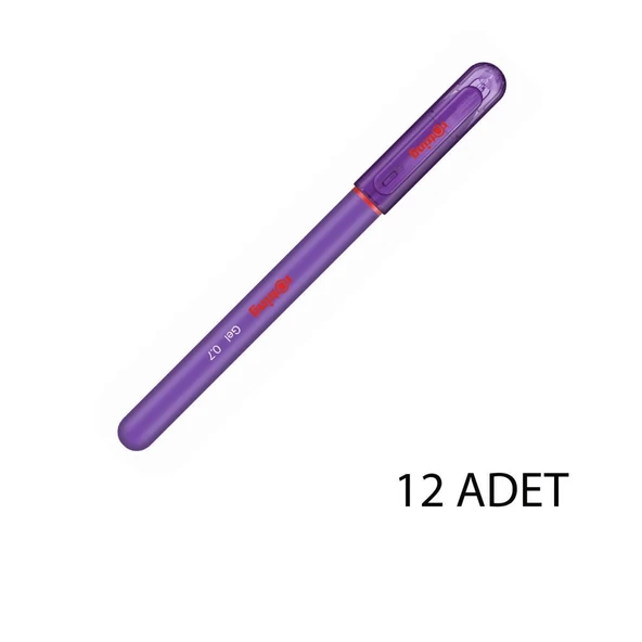 Rotring Jel Mürekkepli Tükenmez Kalem Mor 12'li ürün görseli 1