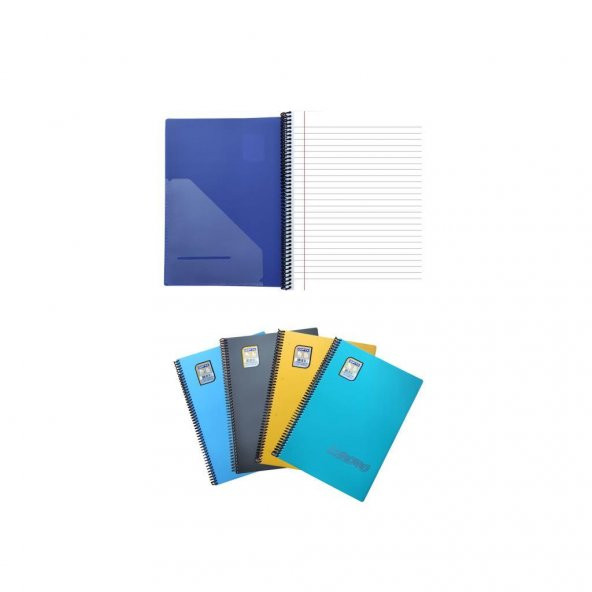 Gıpta Chromo 120 Yp. A4 Spiralli Pp. Kapak Defter Çizgili 4LÜ ürün görseli 1