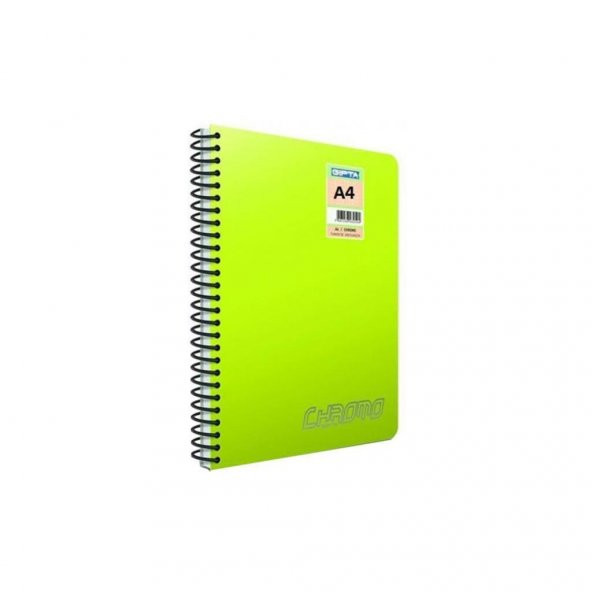 Gıpta Chromo 120 Yp. A4 Spiralli Pp. Kapak Defter Çizgili 4LÜ ürün görseli 1