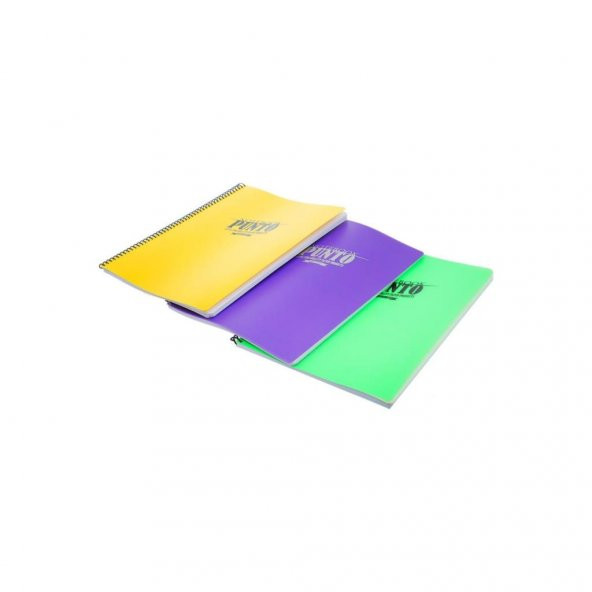 Gıpta Punto 100 Yp. A4 Spiralli Pp. Kapak Defter Kareli ürün görseli 1