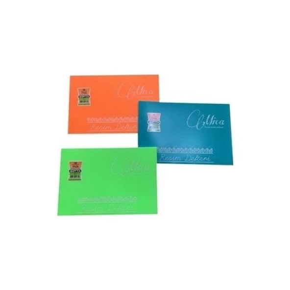 Gıpta Mıca Tel Dikişli Plastik Kapak 17 X 24 Cm 32 Yaprak Resim Defter ürün görseli 1