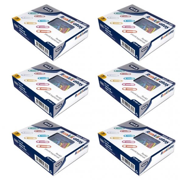 Mas 280 PLS Renkli Ataç ( Pvc Kaplı ) 28 Mm 6 Adet ürün görseli 1