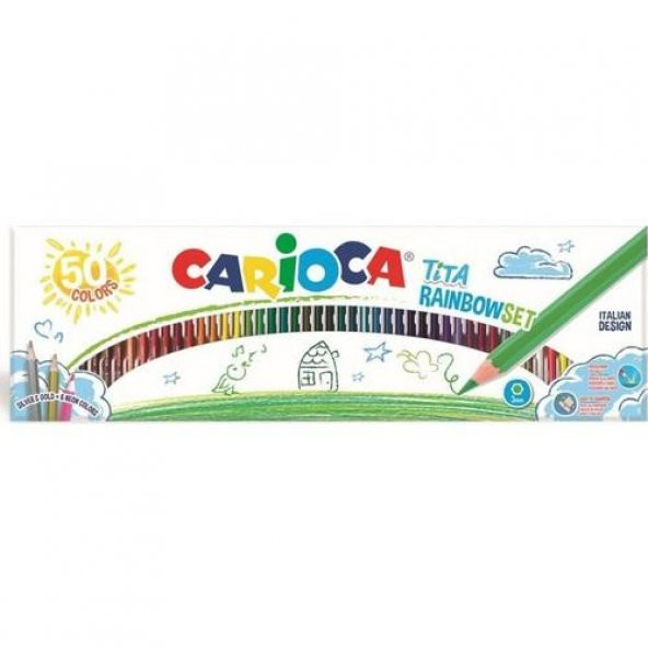 Carioca 42990 Tita Kuru Boya Gökkuşağı Set 50'li ürün görseli 1