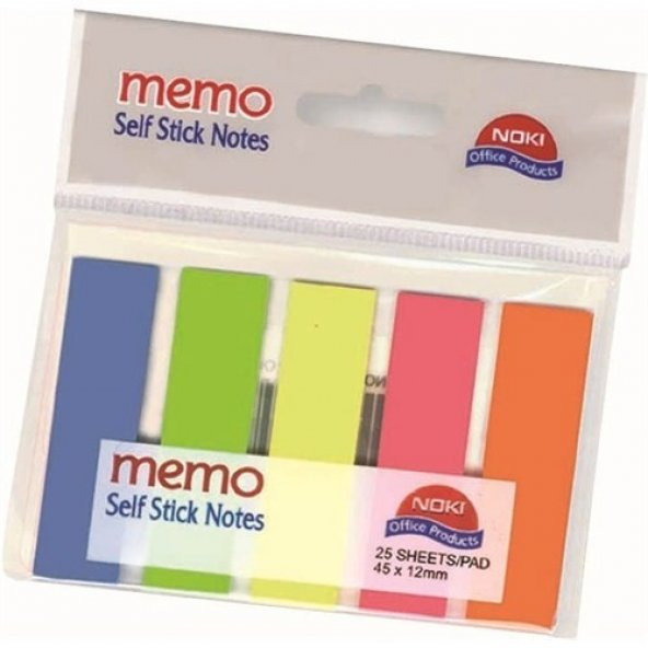 Noki Memo Film İndex 5 Renk 12X45Mm 25 Yp. 12050 Yapışkan Notluk ürün görseli 1