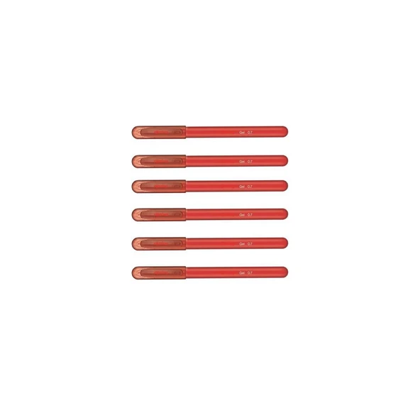 Rotring Jel Mürekkepli Tükenmez Kalem Kırmızı 6 Adet ürün görseli 1