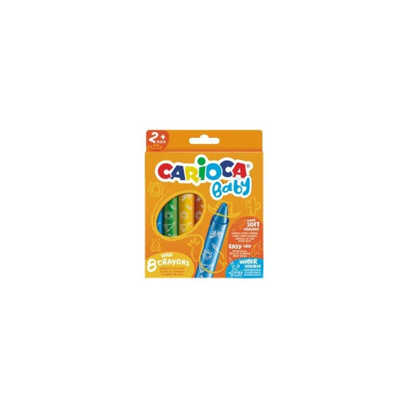 Carioca Jumbo Bebek Yumuşak Pastel Boya Kalemi 8'li 2 Yaş+ ürün görseli 1