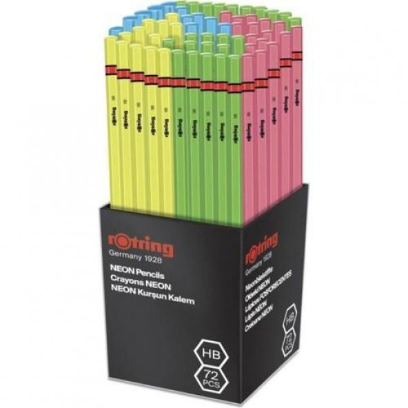 Rotring Kurşun Kalem Neon Fosforlu 72 Adet ürün görseli 1
