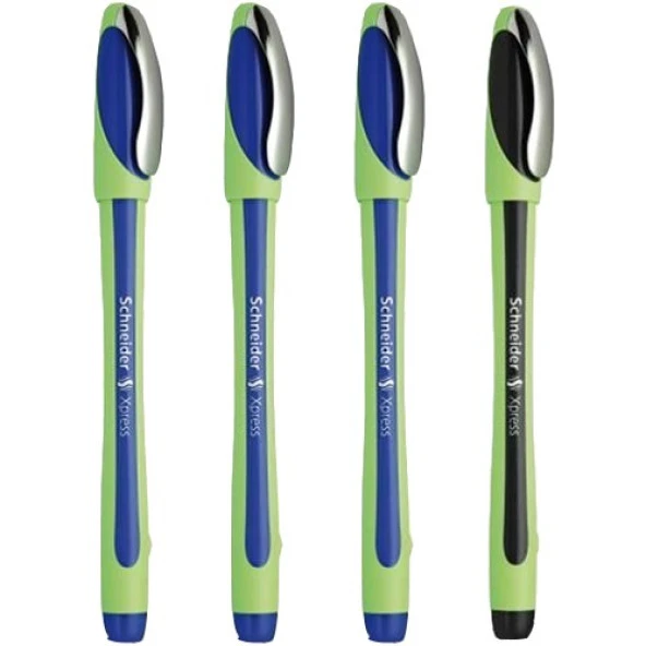 Schneider Xpress 0,8 mm Fiber Uçlu Kalem 3 Mavi 1 Siyah ürün görseli 1