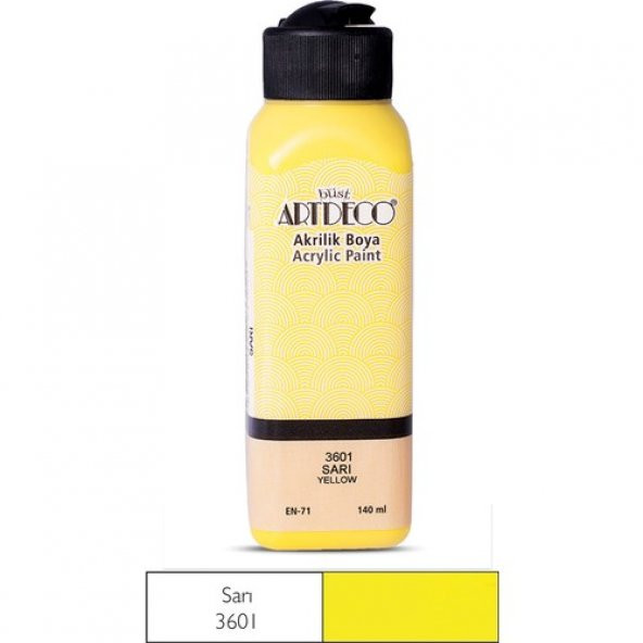 Artdeco Akrilik Boya 140 Ml Sarı Y-070R-3601 ürün görseli 1