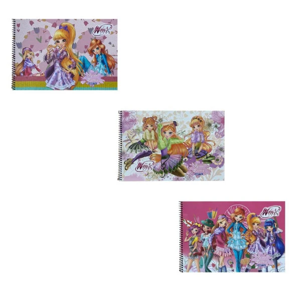 Gıpta Winx 17x24 Spiralli Resim Defteri 15 Yp 3'LÜ ürün görseli 1