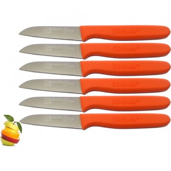 Sürmene Sürbisa 061007 Meyve Bıçağı 6 Lı Set Turuncu ürün görseli 1