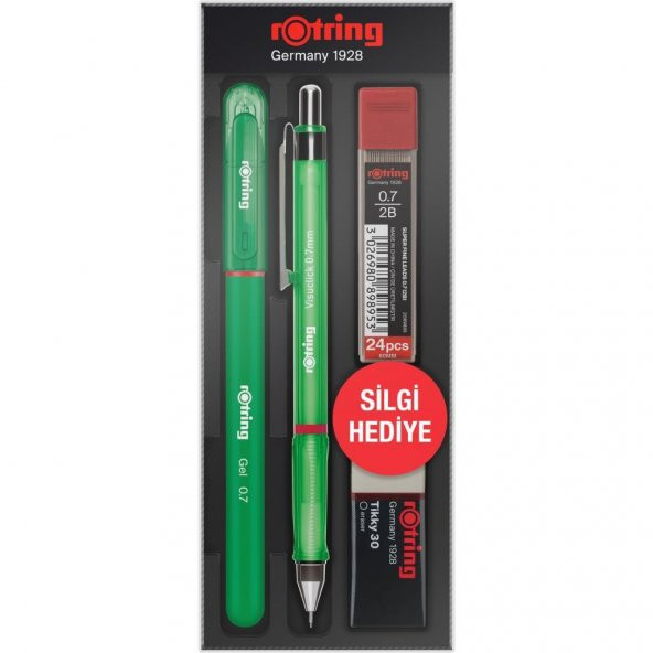Rotring Visuclick + Jel Okul Seti 0.7 mm Yeşil ürün görseli 1
