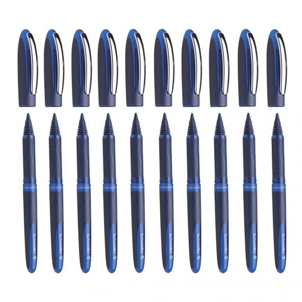 Schneider One Business 0,6 Mm Roller İmza Kalemi Mavi 10 Adet ürün görseli 1