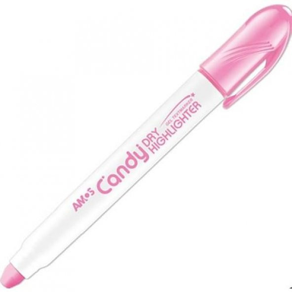 Amos Dry Highlighter Fosforlu Jel Kalem Pastel Pembe ürün görseli 1