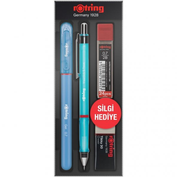Rotring Visuclick + Jel Okul Seti 0.7 mm Mavi ürün görseli 1