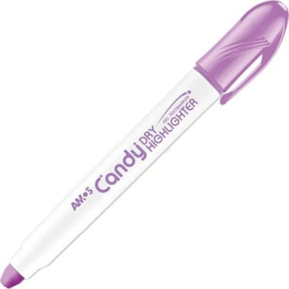 Amos Dry Highlighter Fosforlu Jel Kalem Pastel Mor ürün görseli 1