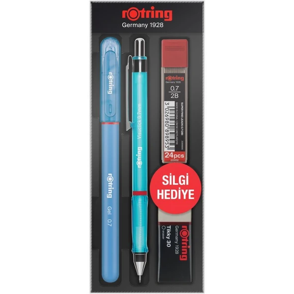Rotring Visuclick + Jel Okul Seti 0.7 mm Mavi ürün görseli 1