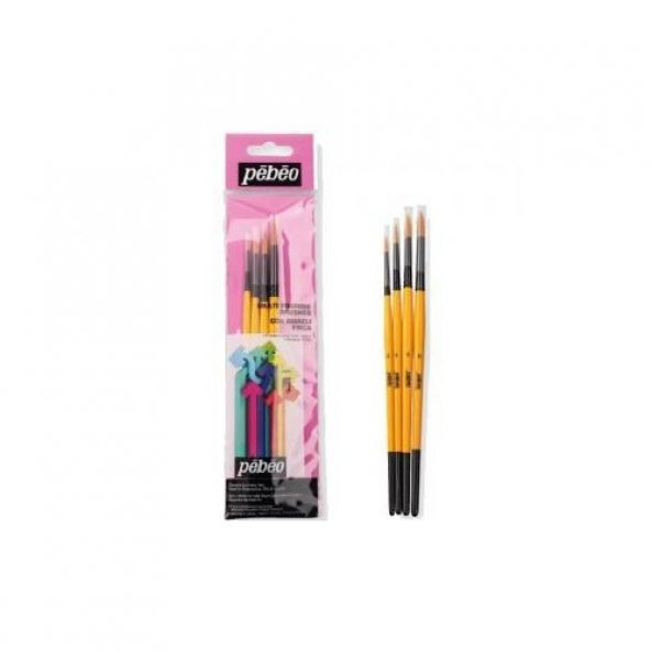 Pebeo Suluboya Fırça Seti 4 Lü Set-2 - Resim 2