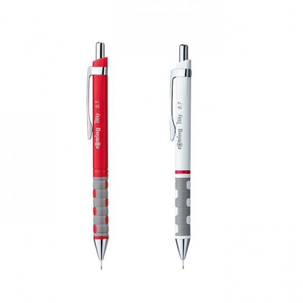 Rotring Tikky Versatil Kalem 0.7 mm Kırmızı - Beyaz ürün görseli 1
