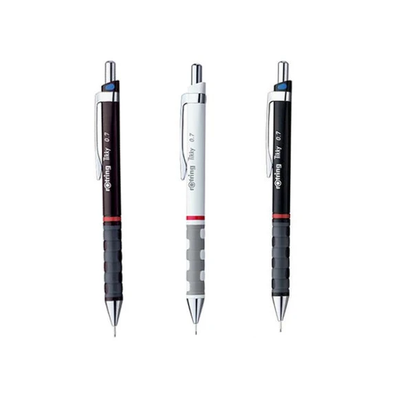 Rotring Tikky Versatil Kalem 0.7 mm Bordo-Siyah-Beyaz ürün görseli 1