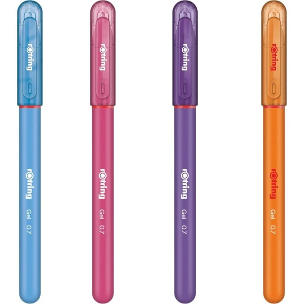 Rotring Jel Mürekkepli Tükenmez Kalem A.Mavi-Pembe-Mor-Turuncu ürün görseli 1