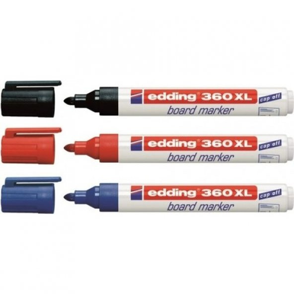 Edding 360 Xl Tahta Kalemi Siyah-Mavi-Kırmızı 3'lü Paket ürün görseli 1