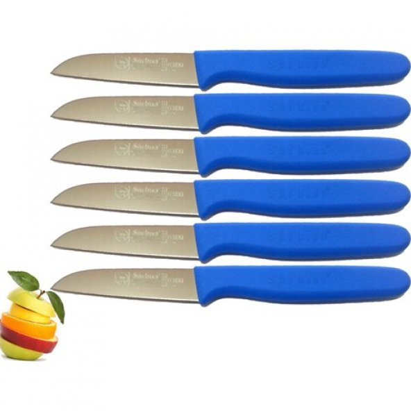 Sürmene Sürbisa 061007 Meyve Bıçağı 6 Lı Set Mavi ürün görseli 1