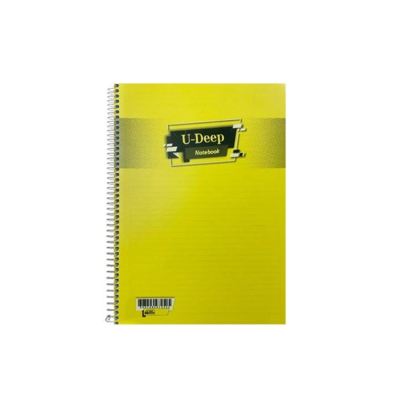 Umut U-DEEP A4 Spiralli Defter Pp. Kapak 96 Yp. Çizgili ürün görseli 1