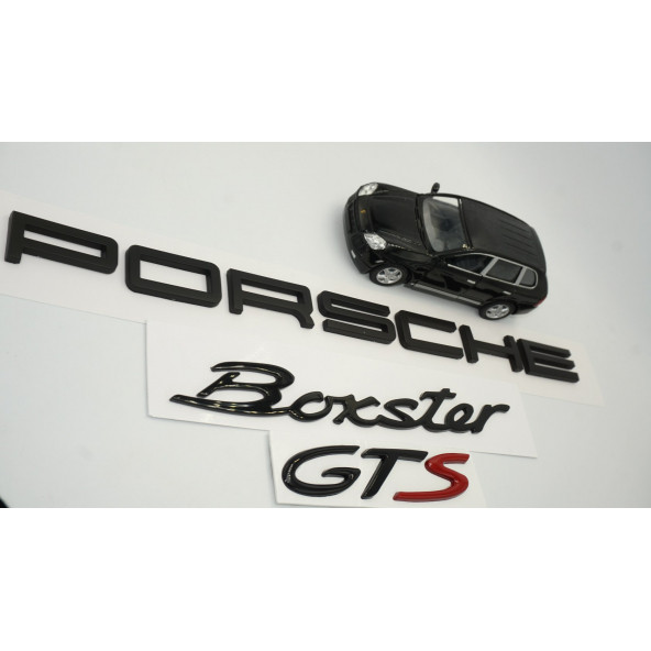Porsche Boxster GTS Bagaj 3M 3D ABS Yazı Logo Amblem Seti ürün görseli 1