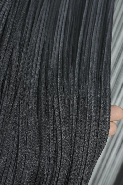 İP PERDE KOYU ANTRASİT RENK 300 x 280 CM - Resim 4