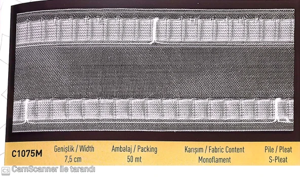 S PİLE EKSTRAFOR Kod : C1075M (50Mt) 7,5 CM ürün görseli 1