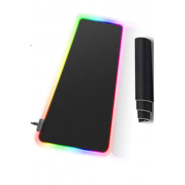 Rampage MP-22 Siyah 3008003mm RGB Ledli Gaming Mouse Pad ürün görseli 1