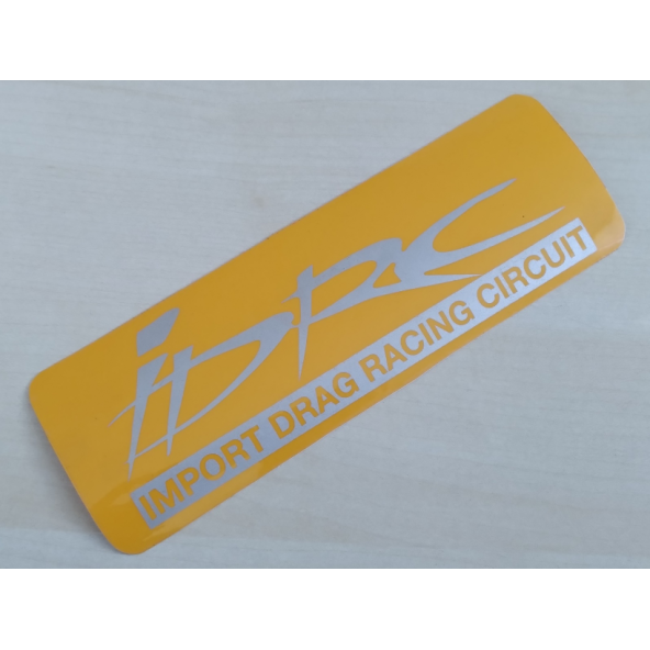 IDRC STİCKER Sarı 19,5x6,5cm SPORT ARMA - SPORT LOGO - IDRC ETİKETİ - IDRC ÇIKARTMASI ürün görseli 1