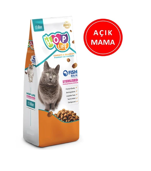 Hop Life Sterilised Balıklı Yetişkin Kedi Maması 1 Kg AÇIK ürün görseli 1
